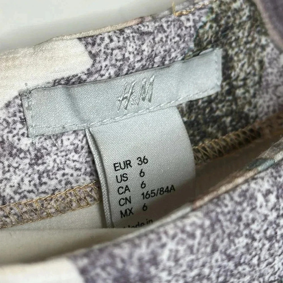 Elegant H&M hm Pastel Colors Dress Size 6 Small Slender Fit - Picture 10 of 12